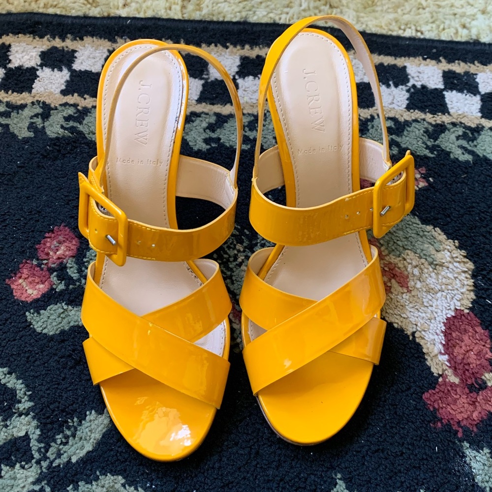J.Crew Sydney Yellow Sandals Made in Italy